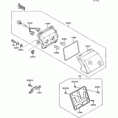 Схема узла: Taillight(s) для Kawasaki ZX1000 ZX-10