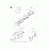 Схема узла: Meter(s) для Kawasaki KLX250 KLX250