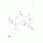 Схема узла: Лапка тормоза для Kawasaki KLX400 KLX400R