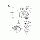Схема узла: Воздушный фильтр для Kawasaki ZR250 Balius