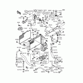 Схема узла: Радиатор для Kawasaki ZX400 ZZR400