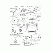 Схема вузла: Decals(black/red)(baf) для Kawasaki VN1700 Vulcan 1700 Voyager ABS