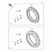 Схема узла: Шина для Kawasaki ER650 Z650 ABS
