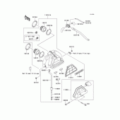 Схема вузла: Повітряний фільтр Kawasaki EN500 Vulcan 500 LTD