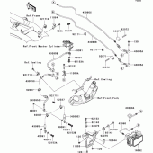 Схема вузла: Brake piping для Kawasaki ZR1000 Z1000 ABS