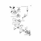 Схема узла: Педаль тормоза для Kawasaki ZR1200 ZRX1200 DAEG