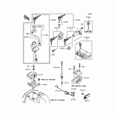 Схема вузла: Замок запалювання для Kawasaki ZR400 ZRX