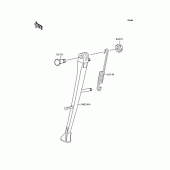 Схема вузла: Підставка для Kawasaki ZR1200 ZRX1200R