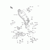 Схема узла: Крепление двигателя для Kawasaki EX250 ZZR250