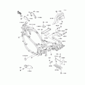 Схема узла: Крепление двигателя для Kawasaki EX500 Ninja 500R