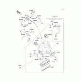 Схема вузла: Air cleaner(1/2) для Kawasaki ZG1000 Concours