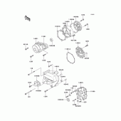 Схема узла: Крышка двигателя для Kawasaki KZ1000 Police