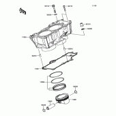 Схема вузла: Циліндр/поршень для Kawasaki EX650 Ninja 650 ABS