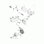 Схема вузла: Генератор для Kawasaki KX125