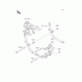 Схема узла: Крепления двигателя для Kawasaki EX500 Ninja 500R
