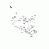 Схема узла: Выхлопная система (s) для Kawasaki EX650 Ninja 650 ABS