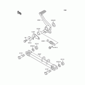 Схема вузла: Лапка гальма для Kawasaki ZR400 Zephyr X