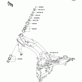 Схема вузла: Рама для Kawasaki ZR1000 Z1000