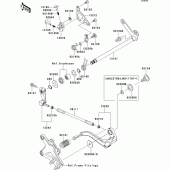 Схема вузла: Перемикач передач для Kawasaki ZX1000 Ninja ZX-10R