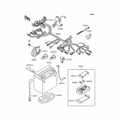 Схема вузла: Електроустаткування для Kawasaki VN400 Vulcan