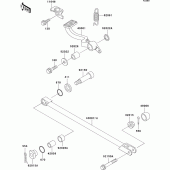 Схема вузла: Лапка гальма для Kawasaki ZX1100 ZZ-R1100