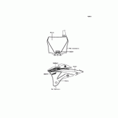 Схема вузла: Наклейки для Kawasaki KX85 KX85