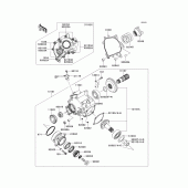 Схема вузла: Front bevel gear(1/2) для Kawasaki ZG1400 Concours 14 ABS