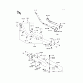Схема вузла: Вихлопна система для Kawasaki VN2000 Vulcan 2000