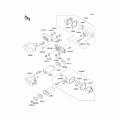 Схема вузла: Поворотники для Kawasaki EX250 Ninja 250