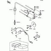Схема вузла: Котушка запалювання для Kawasaki ZG1000 1000GTR