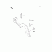 Схема узла: Лапка тормоза для Kawasaki KX500