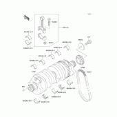 Схема вузла: Колінчастий вал для Kawasaki ZG1000 Concours