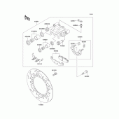 Схема вузла: Front brake(f15-f17) для Kawasaki EX250 Ninja 250