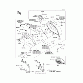 Схема узла: Кофры(1/2)(side bag) для Kawasaki VN1700 Vulcan 1700 Vaquero