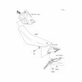 Схема узла: Сиденье для Kawasaki KLX140 KLX140