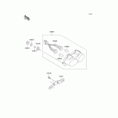 Схема вузла: Taillight(s) для Kawasaki ZX636 Ninja ZX-6R