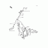 Схема узла: Рама для Kawasaki KLX250 KLX250S