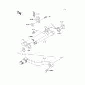 Схема вузла: Перемикач передач для Kawasaki KX100