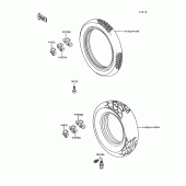 Схема узла: Шины для Kawasaki VN1500 VN-15
