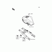 Схема вузла: Інформаційні наклейки для Kawasaki BX250 NINJA 250SL