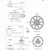 Схема вузла: Decals(ebony)(cbf) для Kawasaki VN900 VN900 Custom