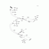 Схема вузла: Вихлопна система для Kawasaki EN500 Vulcan 500 LTD