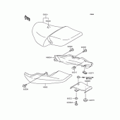 Схема вузла: Сидіння для Kawasaki ZR250 Balius