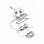 Схема вузла: Клапанна кришка для Kawasaki ZX636 Ninja ZX-6R ABS