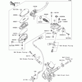 Схема узла: Передний тормозной цилиндр для Kawasaki ZG1400 1400GTR ABS