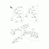 Схема узла: Поворотники для Kawasaki ZG1000 1000GTR