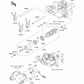 Схема вузла: Gear change drum/shift fork(s) для Kawasaki VN1700 Vulcan 1700 Voyager Custom ABS