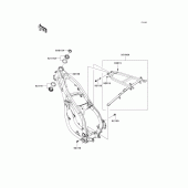 Схема узла: Рама для Kawasaki KX250/ KX252 KX250