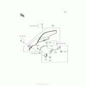 Схема вузла: Аксесуари (Вітрове скло) для Kawasaki EX650 Ninja 650