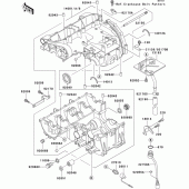 Схема узла: Картер двигателя (1/2) для Kawasaki ZX600 ZZ-R600